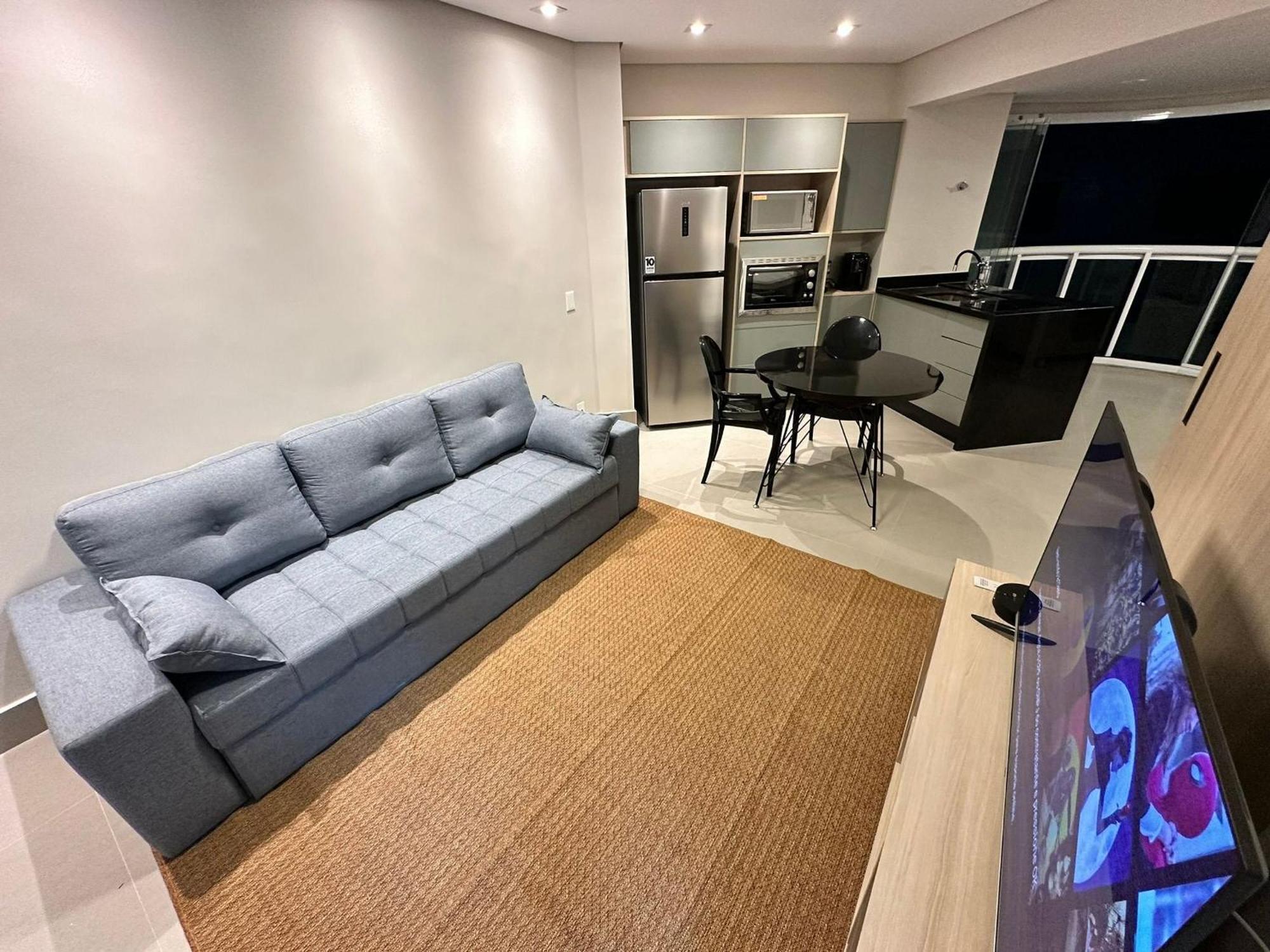 Апартаменты Residencial Estanconfor Com Vista Mar 2 Ac E Garagem Сантос Экстерьер фото