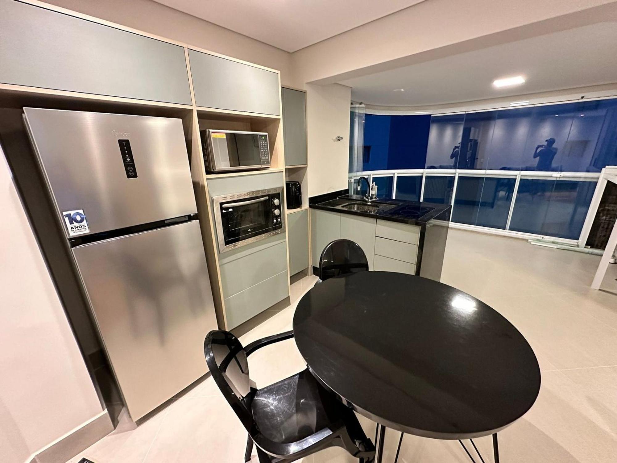 Апартаменты Residencial Estanconfor Com Vista Mar 2 Ac E Garagem Сантос Экстерьер фото