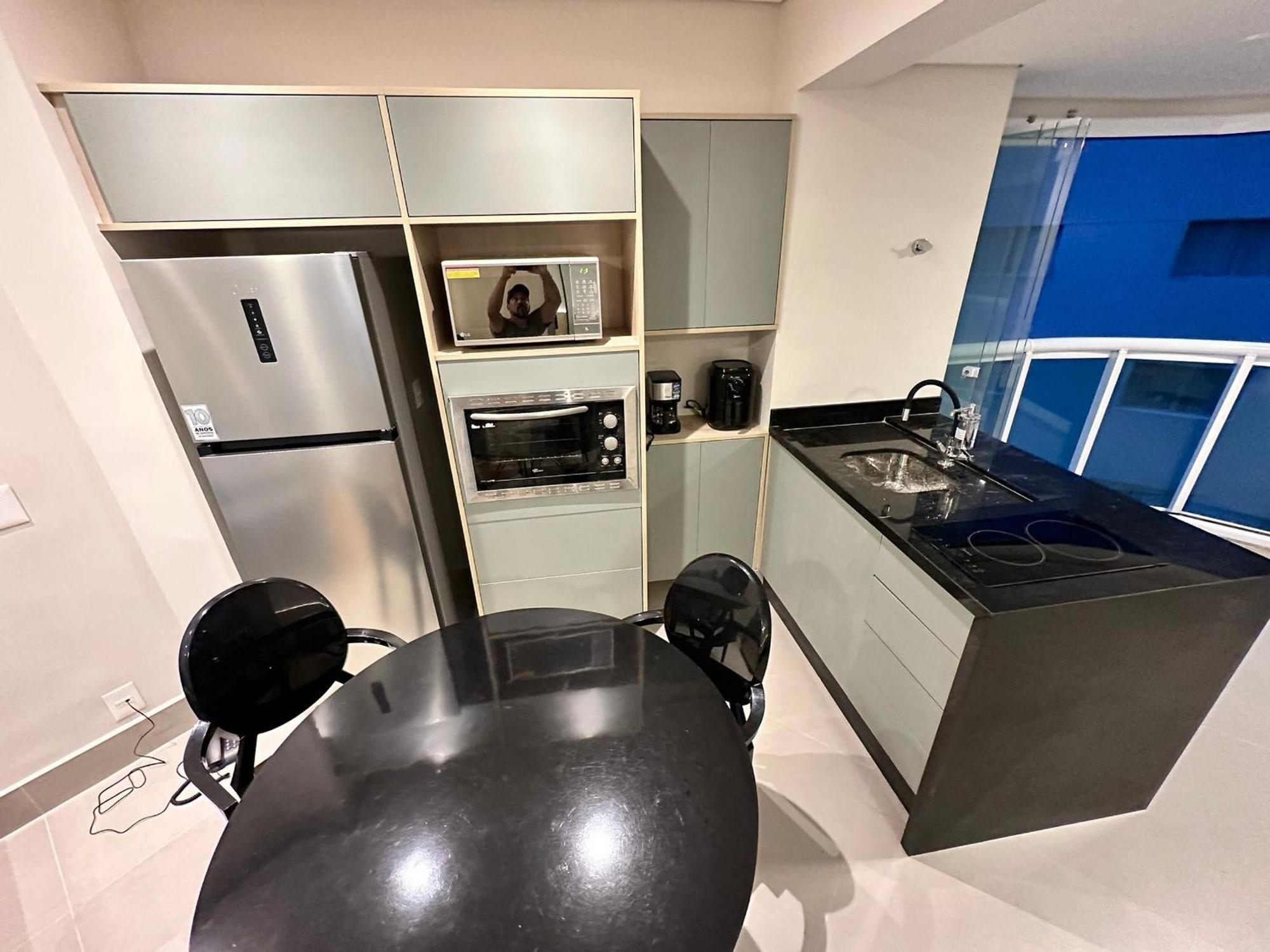 Апартаменты Residencial Estanconfor Com Vista Mar 2 Ac E Garagem Сантос Экстерьер фото