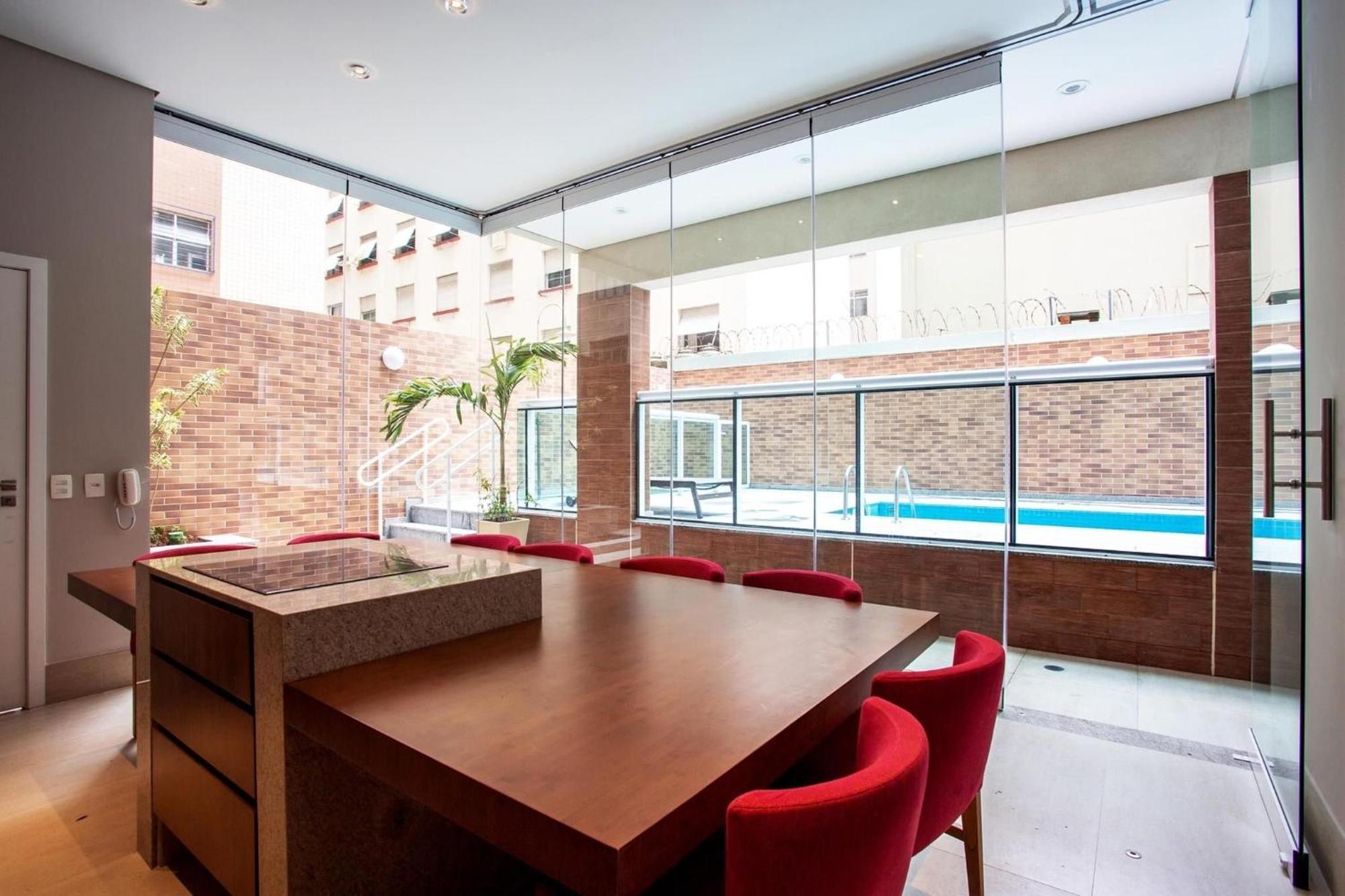 Апартаменты Residencial Estanconfor Com Vista Mar 2 Ac E Garagem Сантос Экстерьер фото